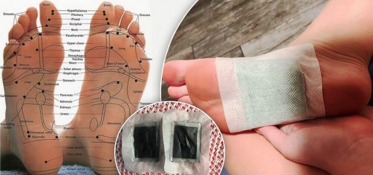 Kinoki foot pad application